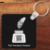 Die verzückte Feder Schlüsselanhänger (Rückseite)