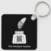 Die verzückte Feder Schlüsselanhänger (Rückseite)