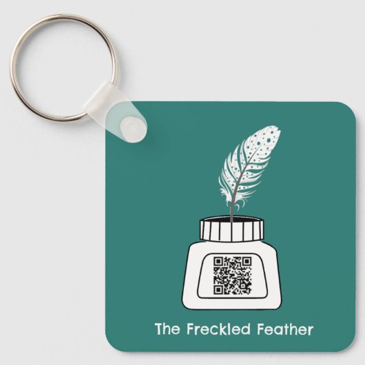 Die verzückte Feder Schlüsselanhänger (Vorderseite)