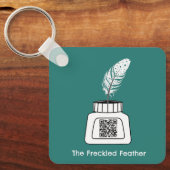 Die verzückte Feder Schlüsselanhänger (Vorderseite)