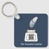 Die verzückte Feder Schlüsselanhänger (Vorderseite)