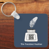 Die verzückte Feder Schlüsselanhänger (Vorderseite)