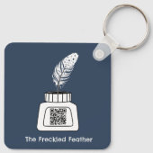 Die verzückte Feder Schlüsselanhänger (Rückseite)