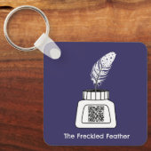 Die verzückte Feder Schlüsselanhänger (Vorderseite)