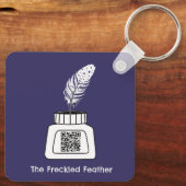 Die verzückte Feder Schlüsselanhänger (Rückseite)