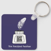 Die verzückte Feder Schlüsselanhänger (Rückseite)