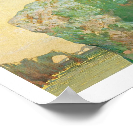 Die Verzweiflung der Sphinx, 1890 Poster (Ecke)