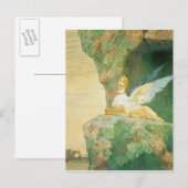 Die Verzweiflung der Sphinx, 1890 Postkarte (Vorne/Hinten)