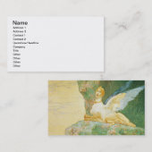 Die Verzweiflung der Sphinxes, 1890 Visitenkarte (Vorne/Hinten)