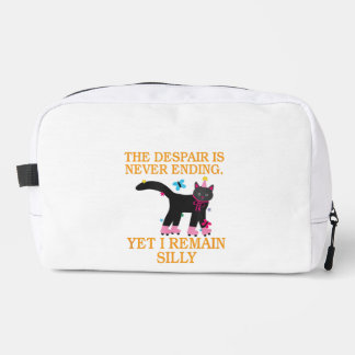 Die Verzweiflung endet nie, aber ich bleibe Albern Waschbeutel