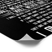 Die Veteranen glaubten, ich sei ein Veteran der mi Poster (Ecke)