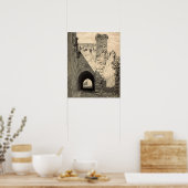 Die Via Dolorosa in Jerusalem Poster (Küche)