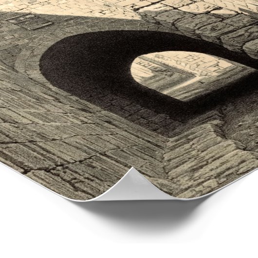 Die Via Dolorosa in Jerusalem Poster (Ecke)