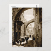 Die Via Dolorosa in Jerusalem Postkarte (Vorne/Hinten)