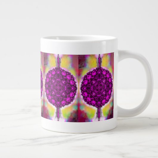 Die Vibration des Lichts Jumbo-Tasse (Rechts)