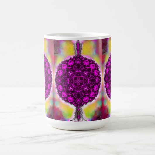 Die Vibration des Lichts Kaffeetasse (Mittel)