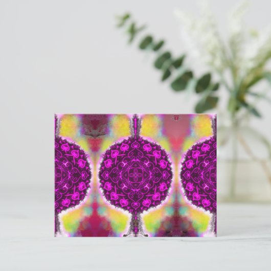 Die Vibration des Lichts Postkarte (Stehend Vorderseite)