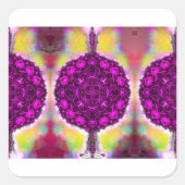 Die Vibration des Lichts Quadratischer Aufkleber (Vorderseite)