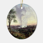 Die Victoriafälle am Sonnenaufgang, mit "dem Keramikornament (Links)