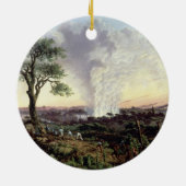 Die Victoriafälle am Sonnenaufgang, mit "dem Keramikornament (Hinten)