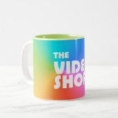 Die Videogeschäfts-Tasse Zweifarbige Tasse (Vorderseite Links)