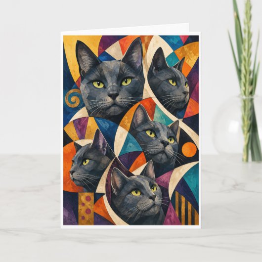 Die vielen Dimensionen einer Katze Karte (Vorderseite)
