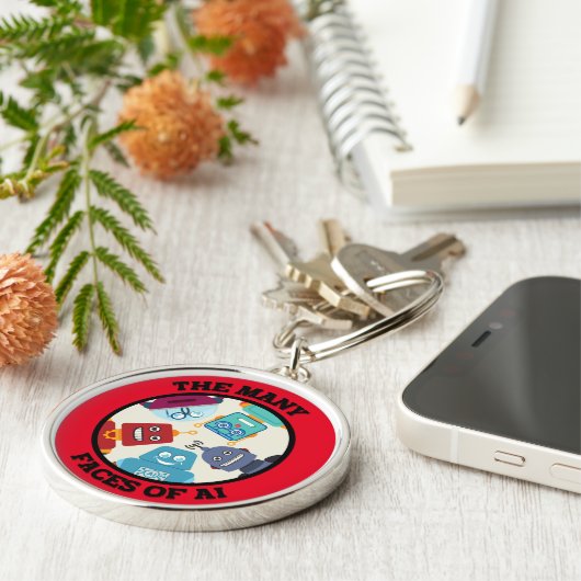 Die vielen Gesichter der KI (Künstliche Intelligen Schlüsselanhänger (Seite)