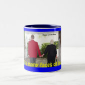 Die vielen Gesichter der Liebe Zweifarbige Tasse (Mittel)