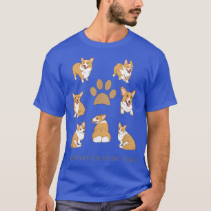 Die vielen Gesichter des Corgi Funny Corgi Dog Ges T-Shirt