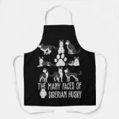 Die vielen Gesichter des sibirischen Huskys für Hu Schürze (Vorderseite)