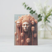 Die vielen Gesichter innerhalb Postkarte (Stehend Vorderseite)