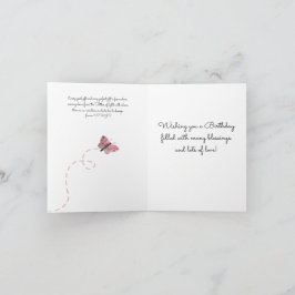 Die vielen Segnungen, die Schmetterlinge zum Gebur Karte