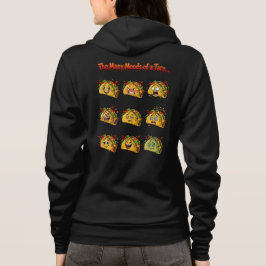 Die vielen Stimmungen eines Taco-Erwachsenen-Reißv Hoodie