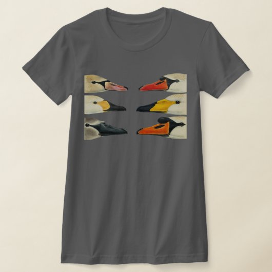 Die vielen Vogelgesichte eines Schwans T-Shirt (Ablage )