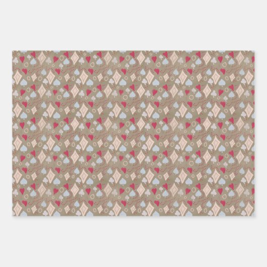 Die Vielfalt des Fun Valentine Day Geschenkpapier Set (Vorderseite)