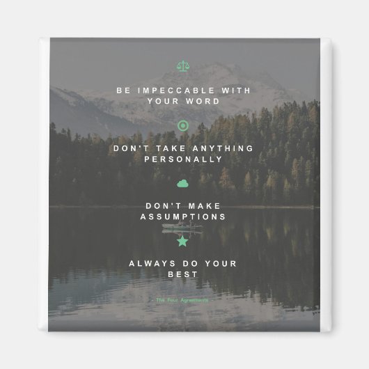 Die vier Abkommen Magnet (Vorne)