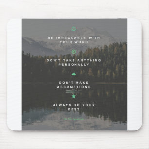 Die vier Abkommen Mousepad