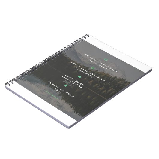 Die vier Abkommen Notizblock (Linke Seite)