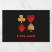 Die vier Anzüge, Personalisiert Alkoholflaschenetikett (Einzelnes Label)