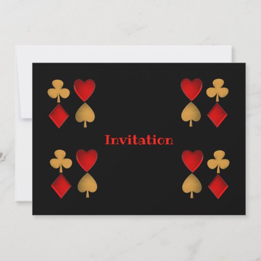 Die vier Anzüge, Personalisiert Einladung (Vorderseite)