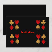 Die vier Anzüge, Personalisiert Einladung (Vorne/Hinten)