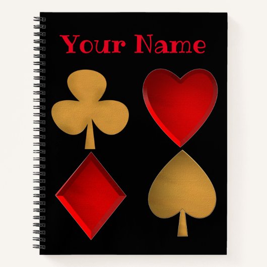 Die vier Anzüge, Personalisiert Notizblock (Vorderseite)