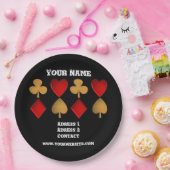 Die vier Anzüge, Personalisiert Pappteller (Party)