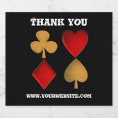 Die vier Anzüge, Personalisiert Schaumweinetikett (Einzelnes Label)