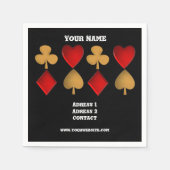 Die vier Anzüge, Personalisiert Serviette (Vorderseite)