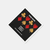 Die vier Anzüge, Personalisiert Serviette (Ecke)