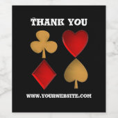 Die vier Anzüge, Personalisiert Weinetikett (Einzelnes Label)