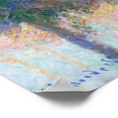 Die vier Bäume (1891) von Claude Monet Poster (Ecke)