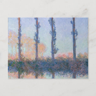 Die vier Bäume von Claude Monet Postkarte