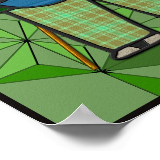 Die vier Duffers (Kunstposter) Poster (Ecke)